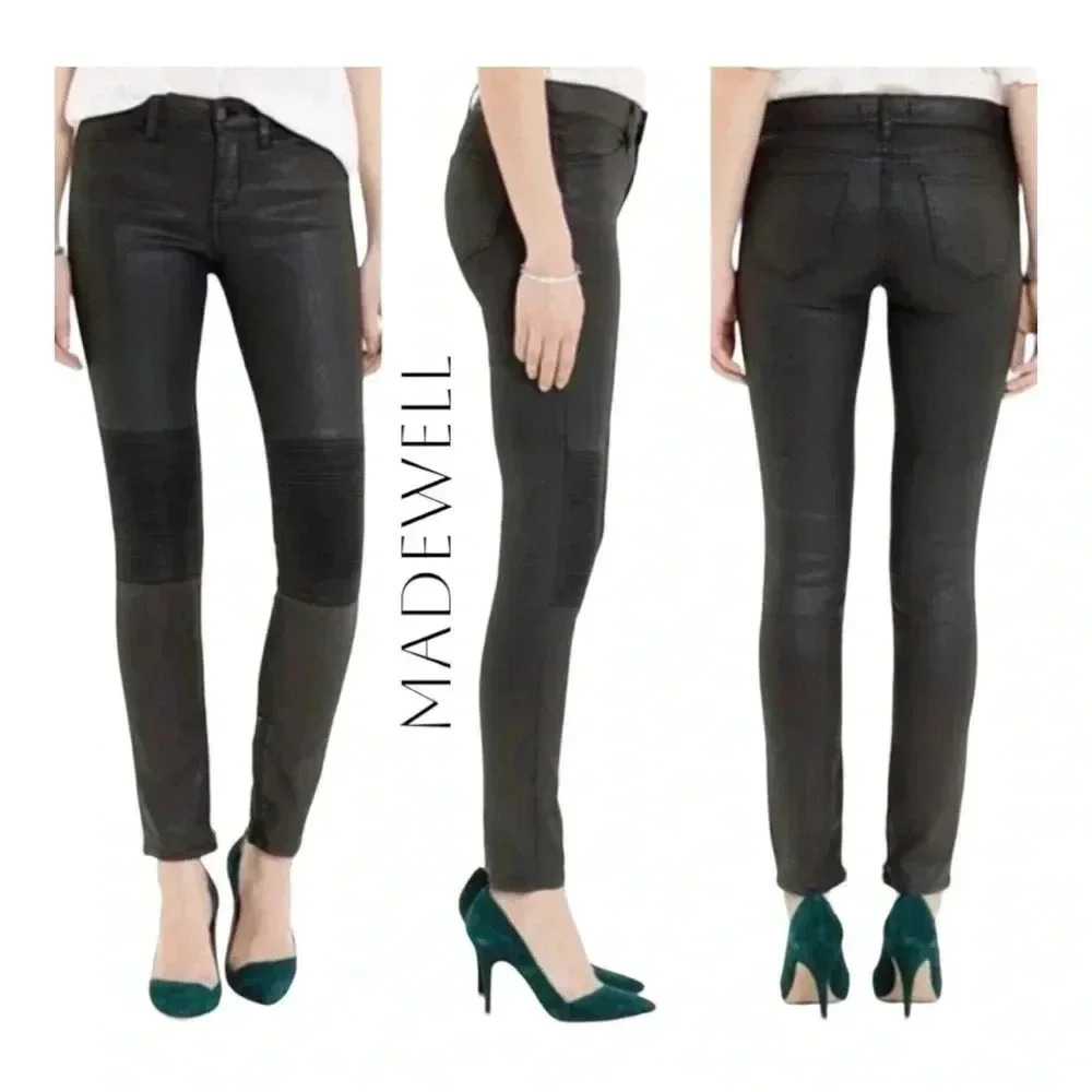0712. MADEWELL SKINNY SKINNY MOTO JEANS SIZE 27‎